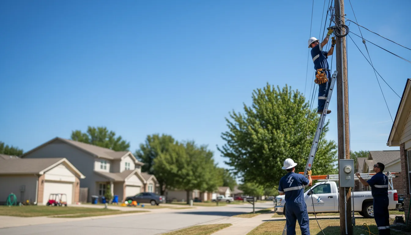 Residential electrician providing installation services in Inman, KS